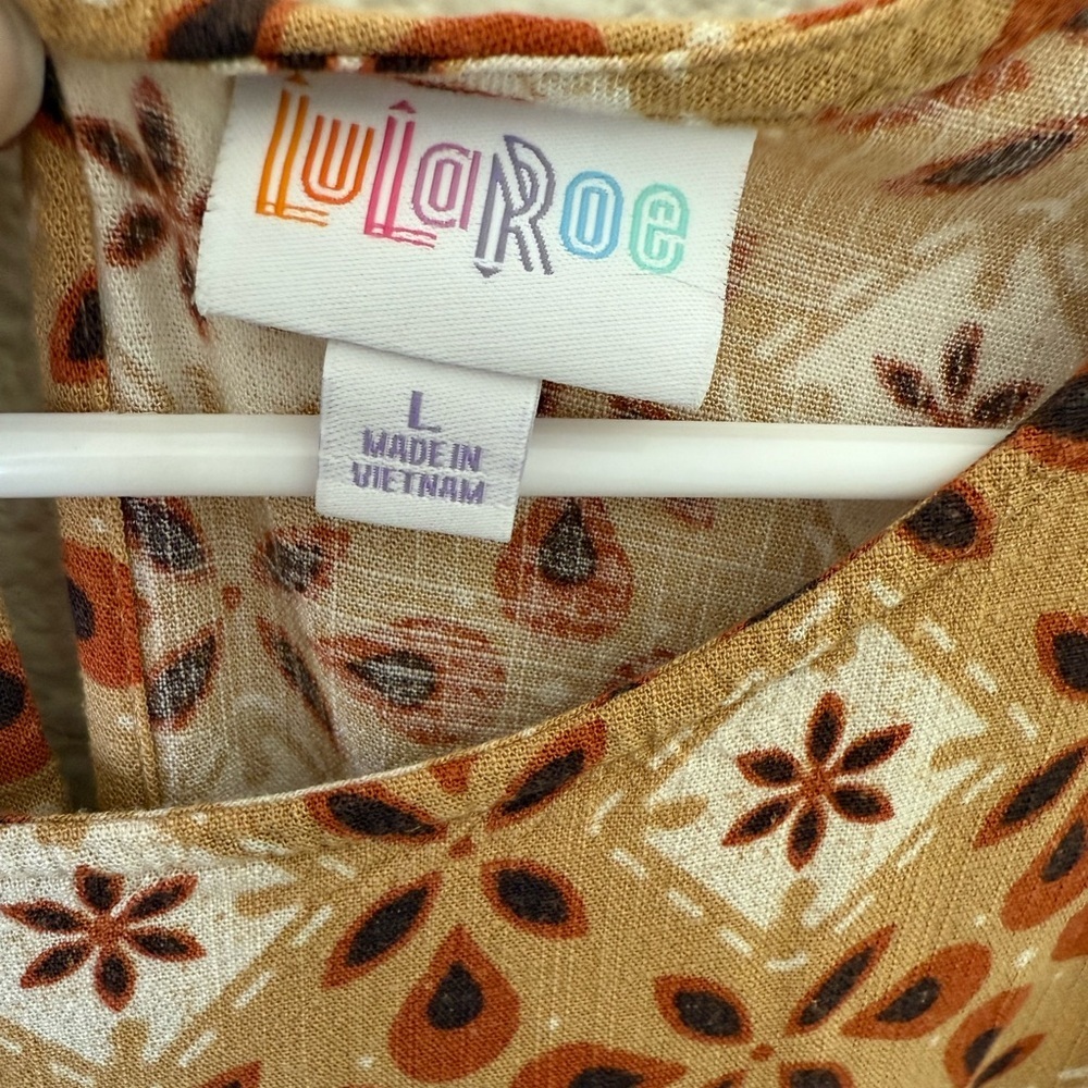 LuLaRoe Lorene Dress Size Large - Picture 3 of 4